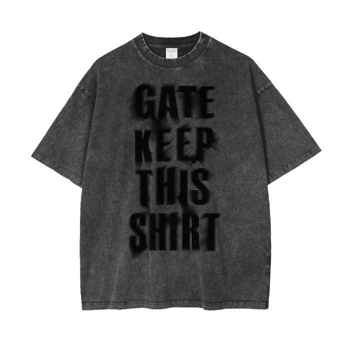 Gatekeep - Heavyweight Acid Wash Tee