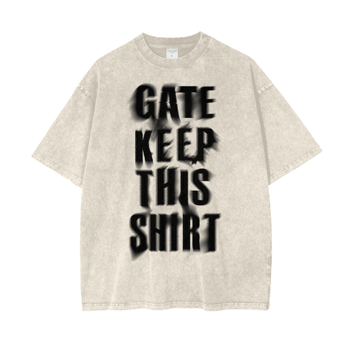 Gatekeep - Heavyweight Acid Wash Tee