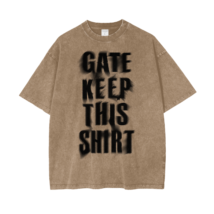 Gatekeep - Heavyweight Acid Wash Tee