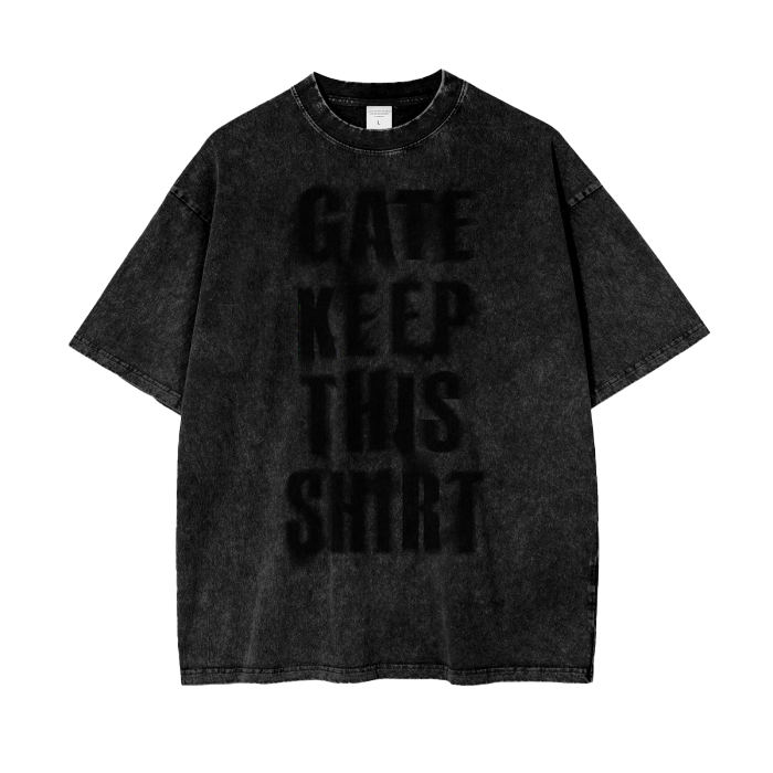 Gatekeep - Heavyweight Acid Wash Tee