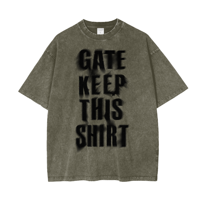 Gatekeep - Heavyweight Acid Wash Tee