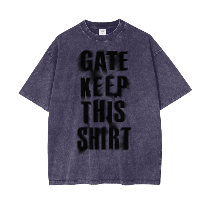 Gatekeep - Heavyweight Acid Wash Tee