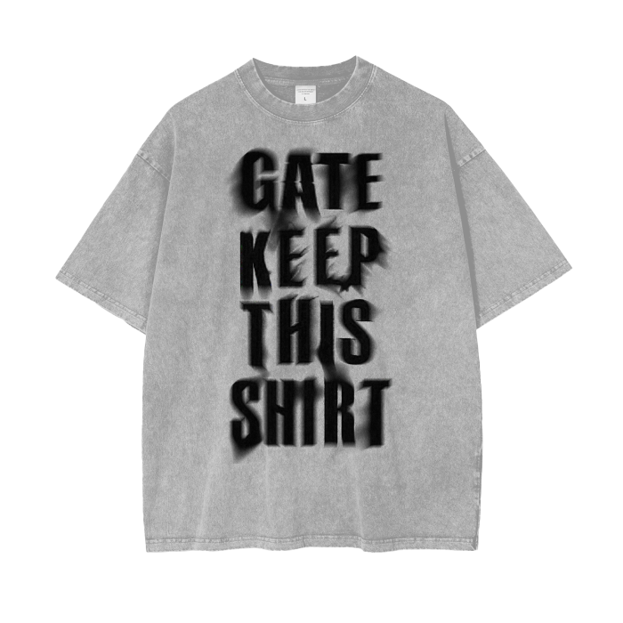 Gatekeep - Heavyweight Acid Wash Tee